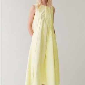 ISO pale yellow paneled dress by COS